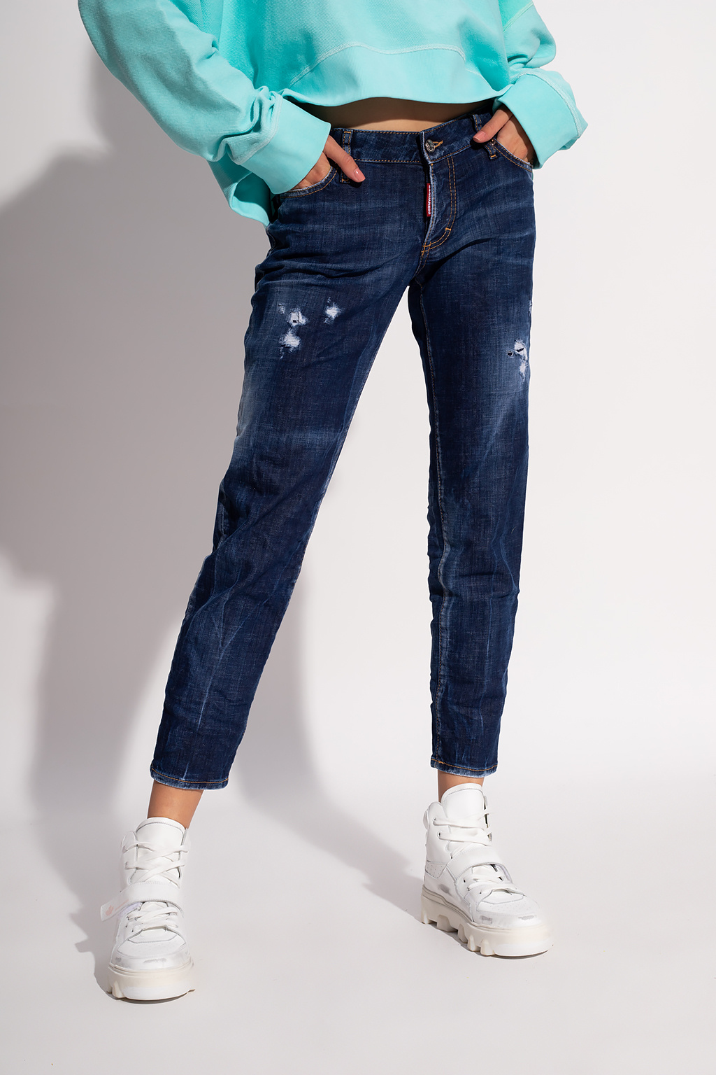 パンツ DSQUARED2 JEANS JENNIFER cropped 34 DSQUARED2 JEANS JENNIFER cropped 34